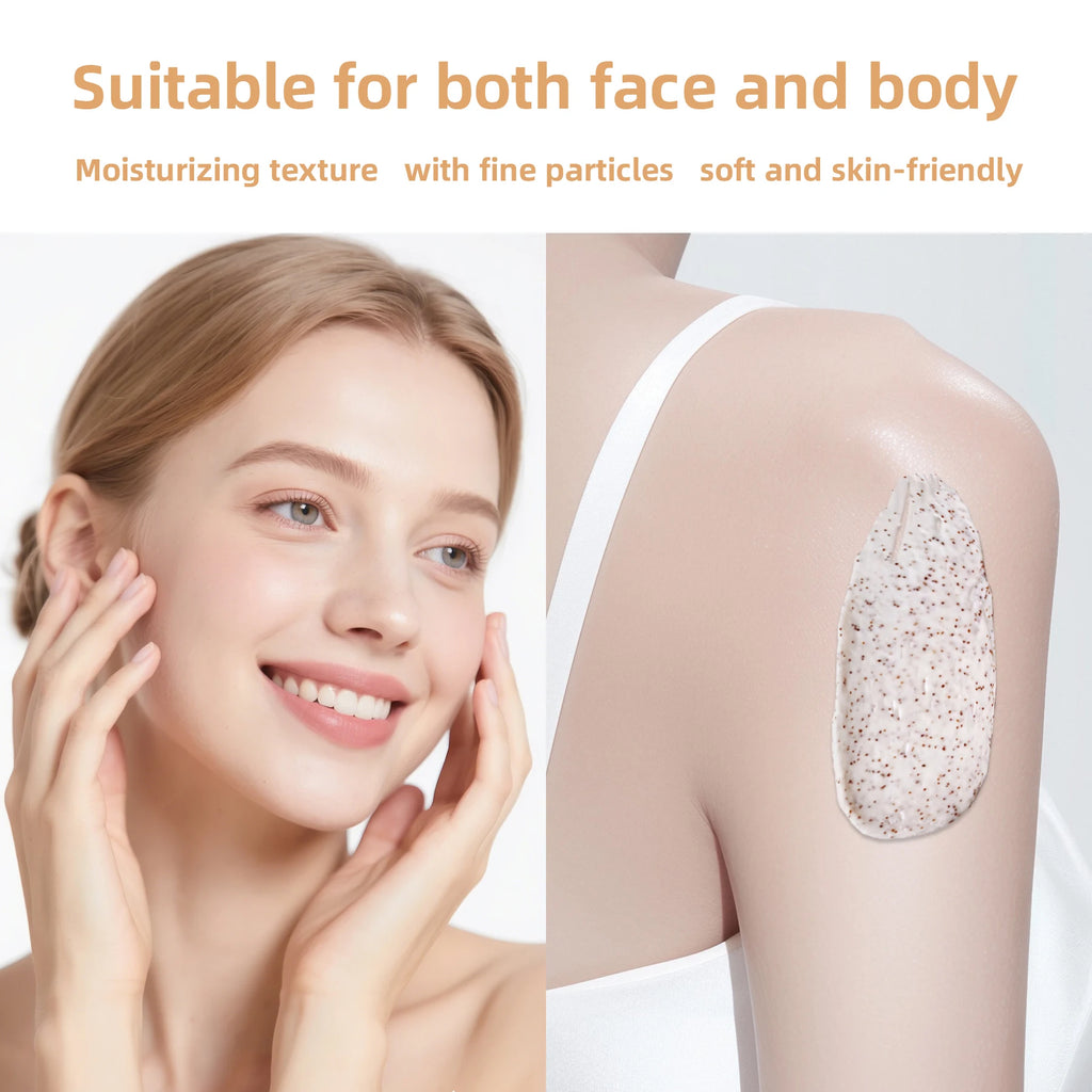 Ottilavie Lemon Vitamin E Scrub | Face & Body Exfoliator Exfoliating Face Scrub Oasis Select