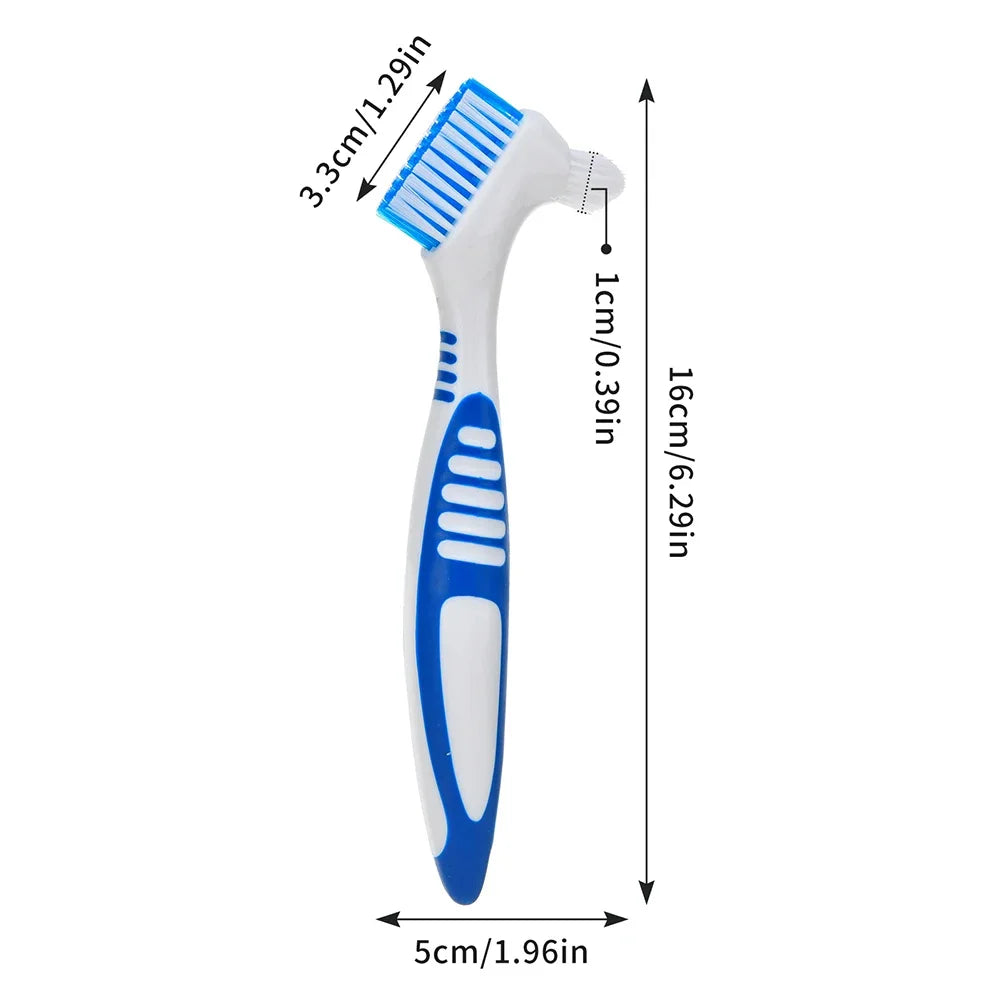 Double Sided Toothbrushes Portable Denture Brush Invisible Braces Orthodontic Retainer Descaling Cleaning Brush Supplies Tools Oasis Select