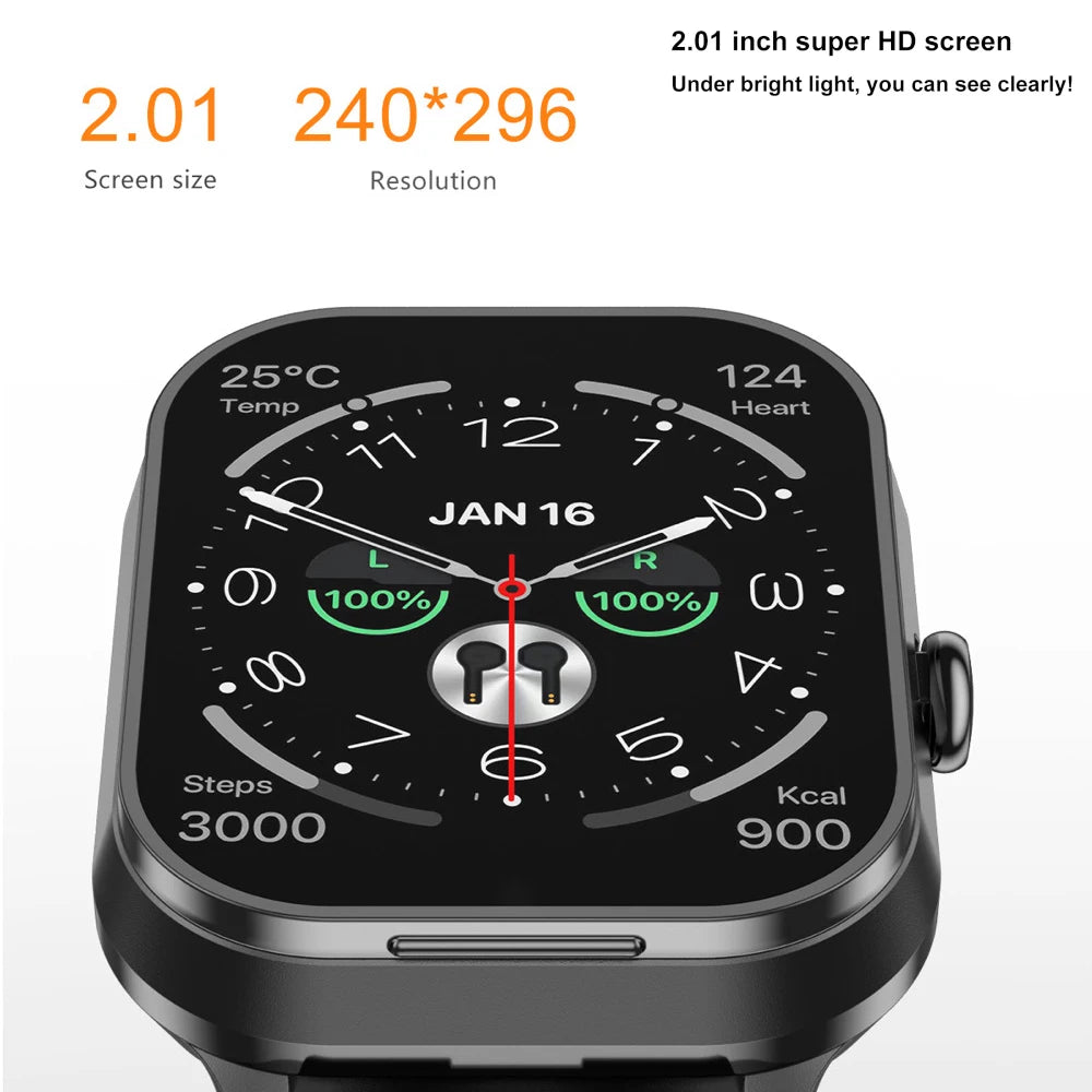 2 In 1 TWS Headset Bluetooth Call Smart Watch Sport Fitness Waterpoof Heart Rate Music Playing Weather Headphone Smartwatch NFC Oasis Select