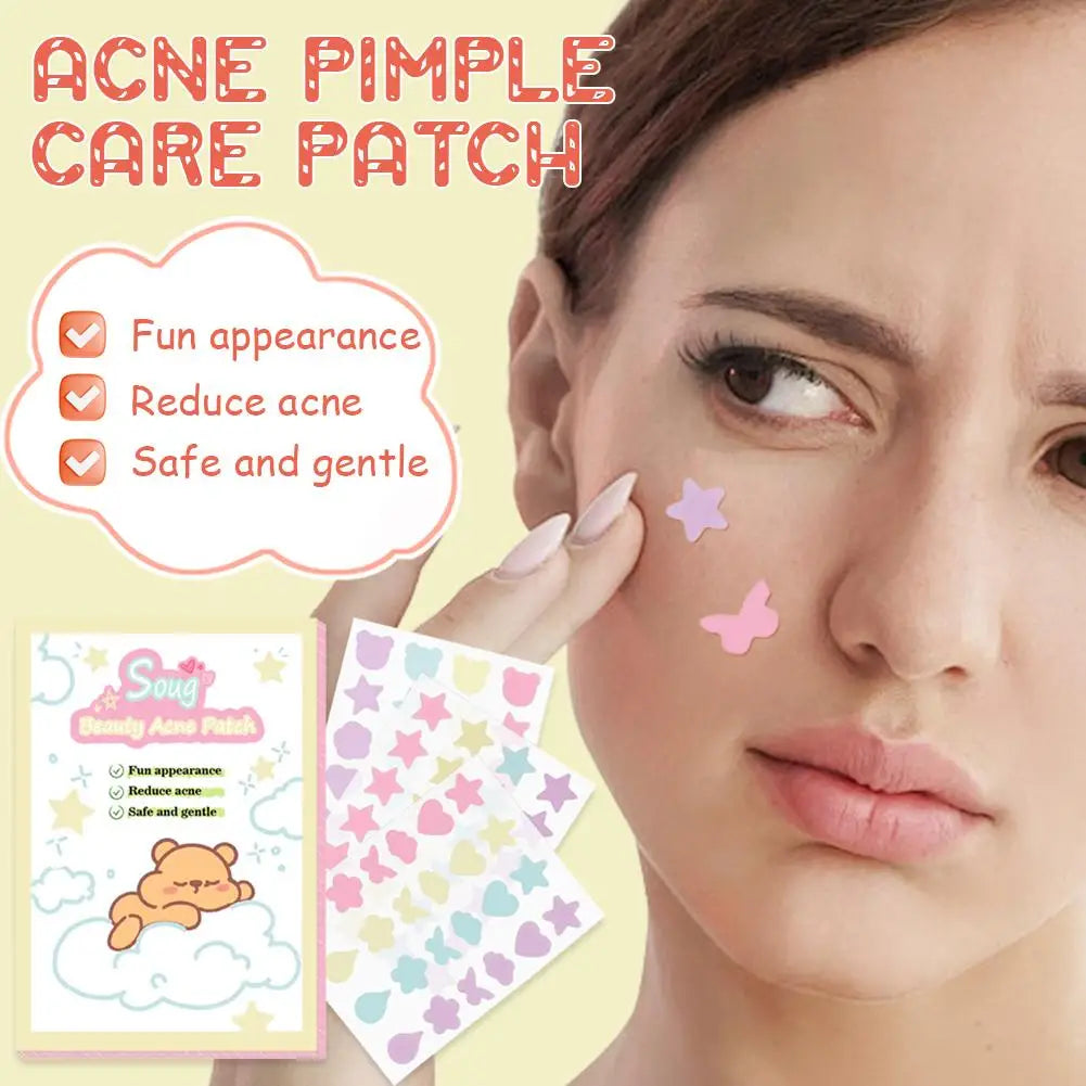 72 Counts Star Pimple Patch Acne Colorful Invisible Acne Removal Skin Care Stickers Concealer Face Spot Beauty Makeup Tool Oasis Select