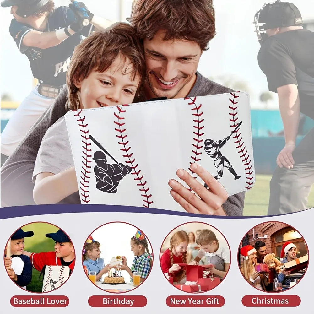 Trading Card Binder 400 Pockets 50 Pages Zipper 3 Ring Sports Album Baseball Card Storage Holder Compact Collector Case Oasis Select