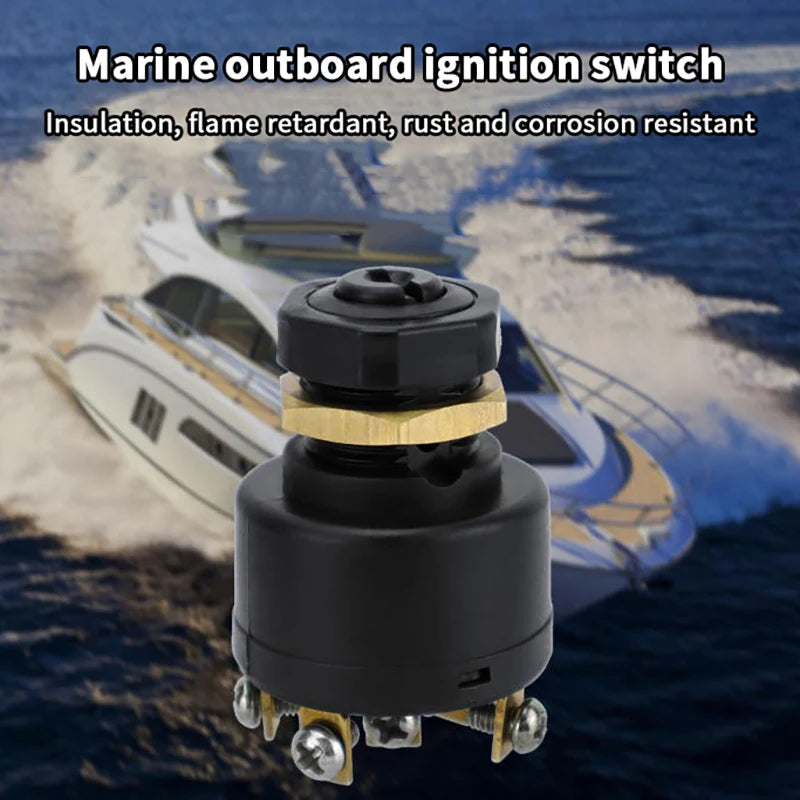 12V 3 Way Ignition Starter Switch With 2Keys For Mariner & Mercury Outboards With A Electric Choke Push To Choke Oasis Select