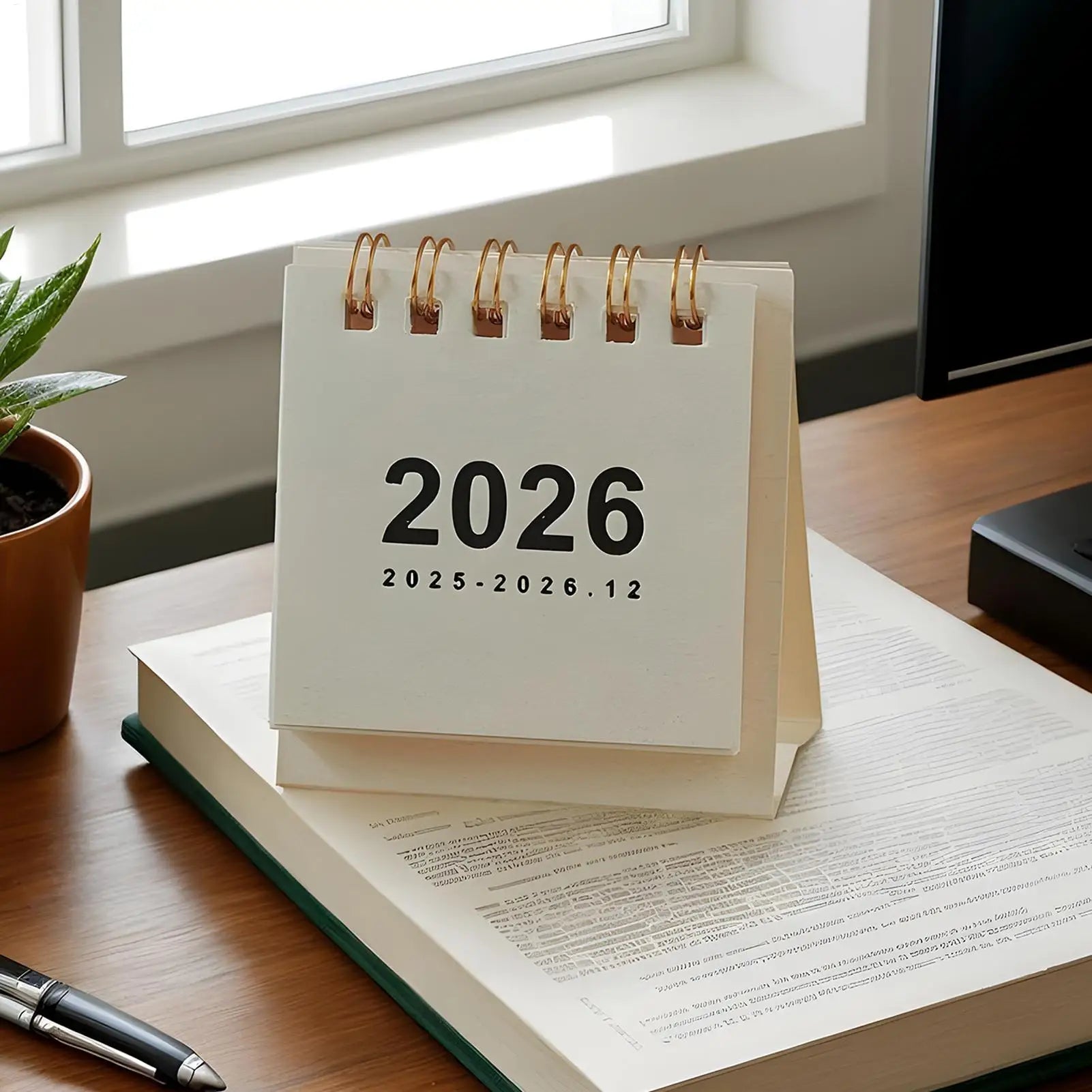 Small Desk Calendar 12 Months Desktop Calendar Daily Scheduler Aesthetic Paper Offices Supplies Yearly Planner for Offices Home Oasis Select