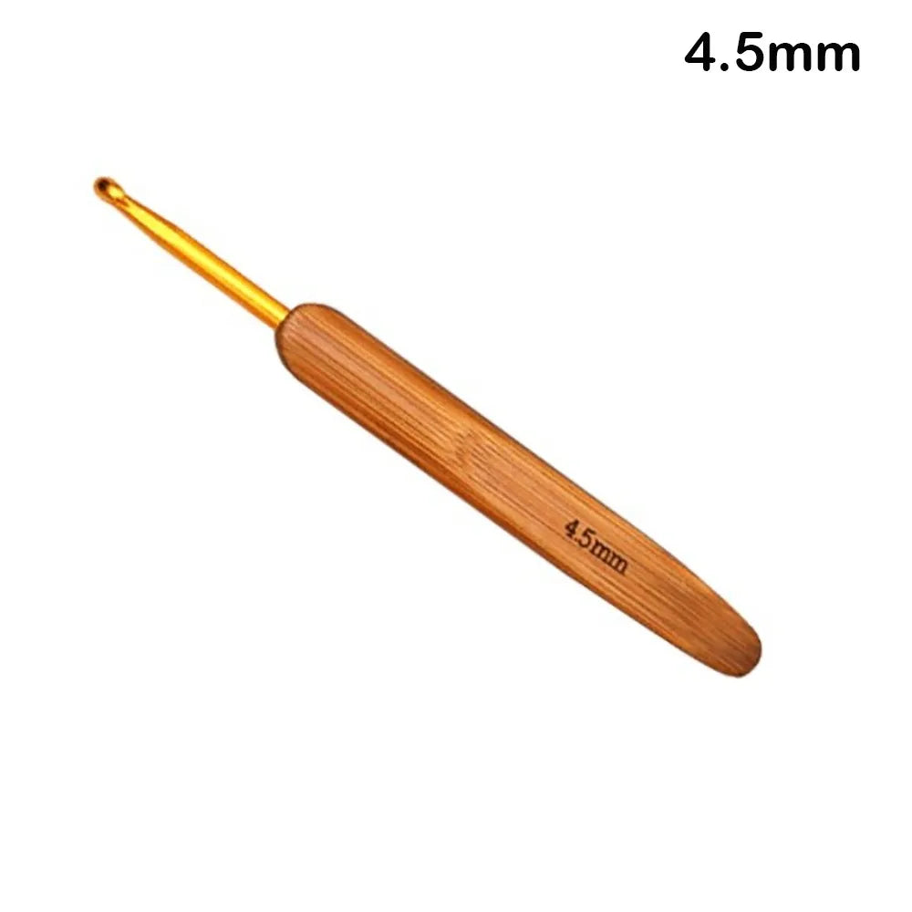 Bamboo Wooden Handle Crochet Hook Crochet Hooks Ergonomic Crochet Needles Weave Yarn Craft DIY Sewing Tools for Fine Work Thin Oasis Select 4.5mm