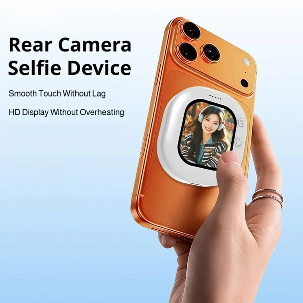 Phone Screen Mirroring Wireless Magnetic Device Outdoor Bluetooth Selfie Display Rear Camera Monitor Vlogging Live Selfie Screen Oasis Select