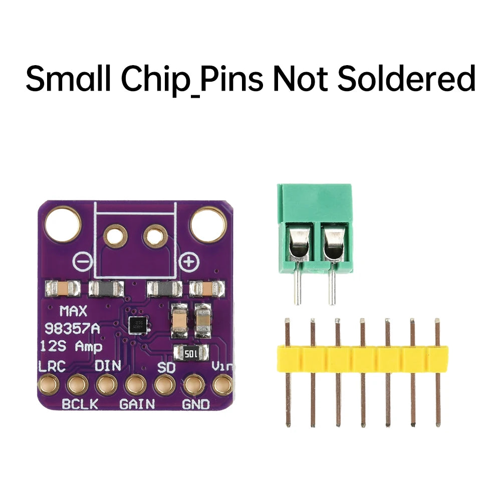 MAX98357 I2S/BGA Audio Amplifier Module Audio Amplifiers Filterless Class D Amplifier Board for Raspberry Pi ESP32 Oasis Select BGA -A