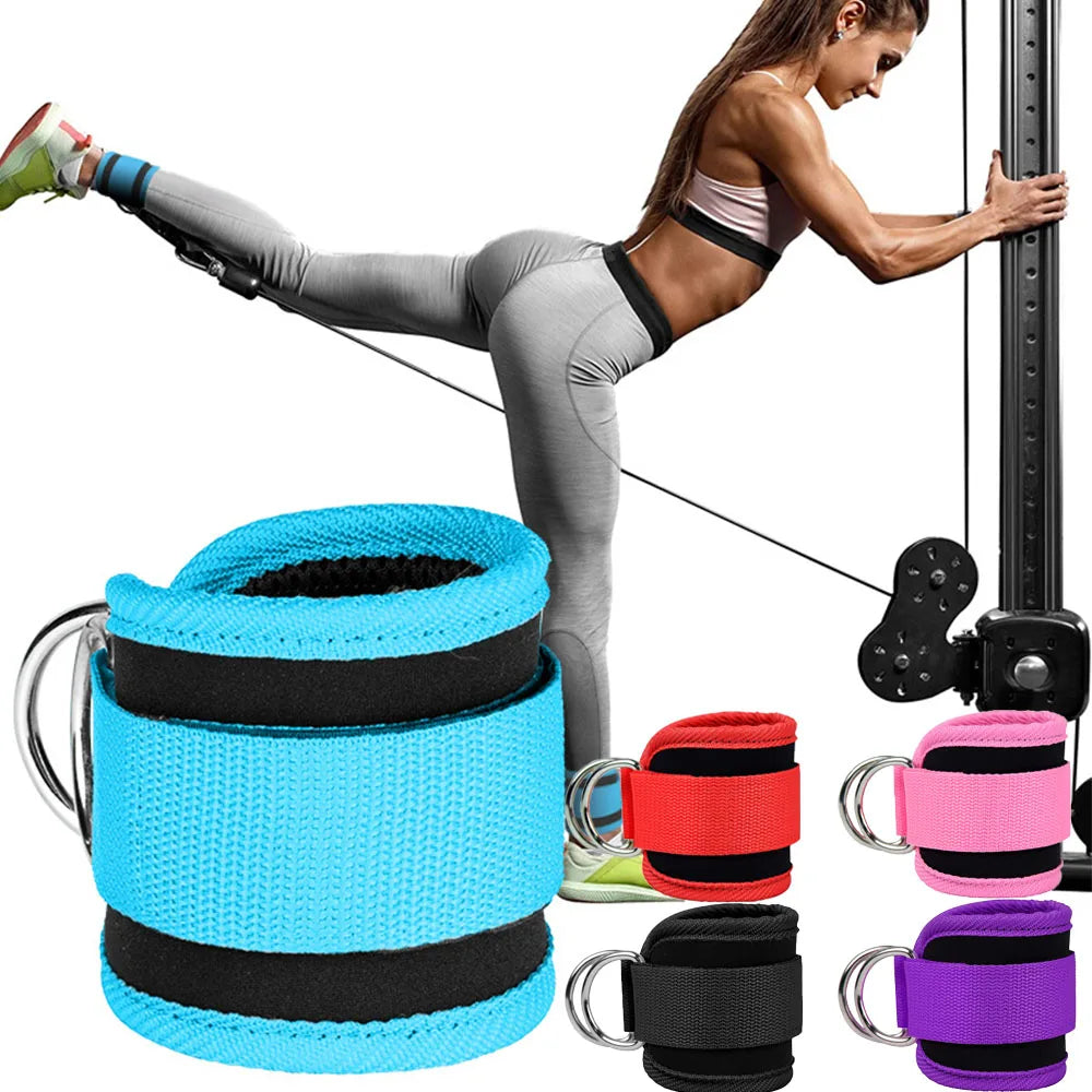 Ankle Straps Leg Strength Workouts Pulley Adjustable D-Ring Support Cuffs Sports Exercises Fitness Home Gym Booty Workouts Oasis Select