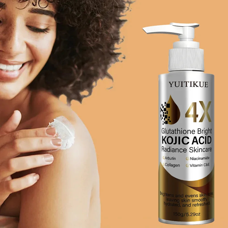 YUITIKUE Kojic Acid Brightening Cream Even Skin Tone Deep Hydrate Gentle For Delicate Skin Full Body Use Oasis Select