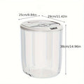 1 Pcs Rice bucket household insect-proof moisture-proof seal food grade flour rice cat food large capacity rice box storage box Oasis Select XL