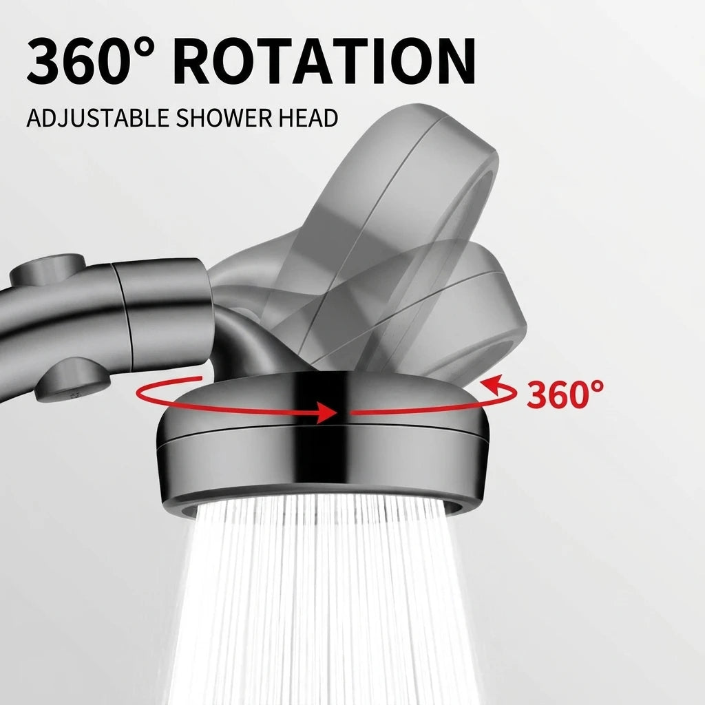 Dual Modes Oscillating Shower Head - One Device Endless Refreshment for Home Hygiene And Comfort Oasis Select
