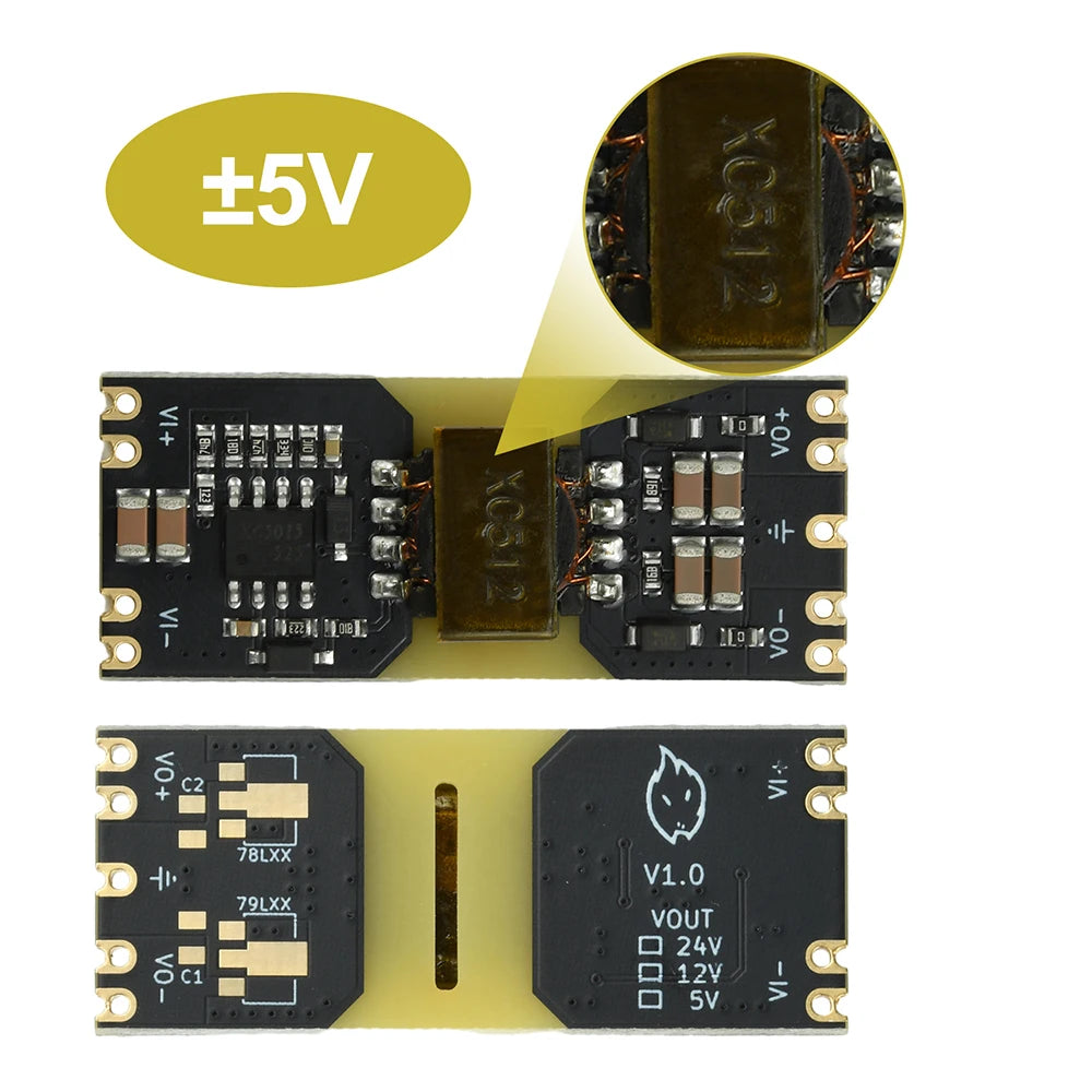 XC5015 DC-DC 9-42V to ±5V/±12V Positive and Negative Dual-Power Step-Down Module Isolated Wide-Voltage Power Supply Module Oasis Select 5V 1
