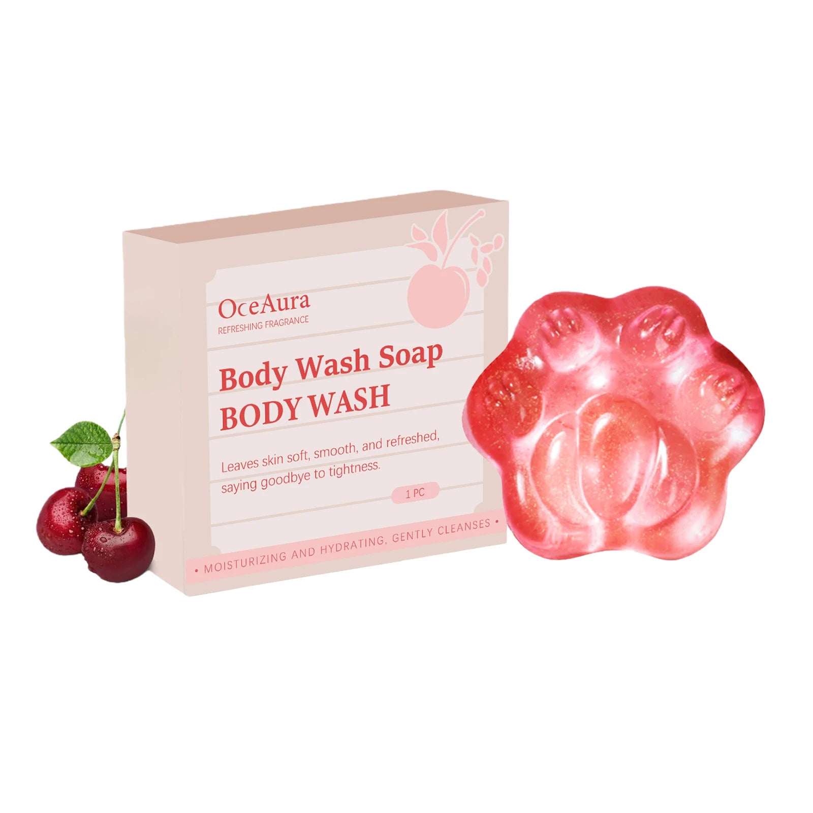Improve Dullness Moisturizing Body Soap Hydrating Smoothing Exfoliating Refreshing Smell Remover Gentle Cleansing Handmade Soap Oasis Select 100g boxed