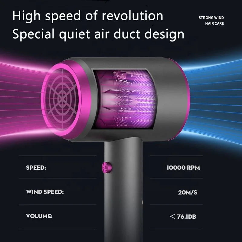 High-speed electric turbine air blower Low noise constant temperature fast drying portable negative ion hair dryer Oasis Select