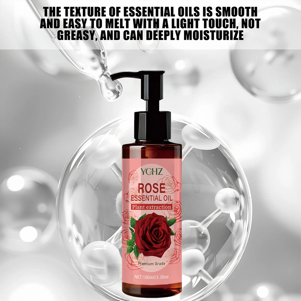YCHZ Rose Body Oil 100ml – Moisturizing Massage Oil