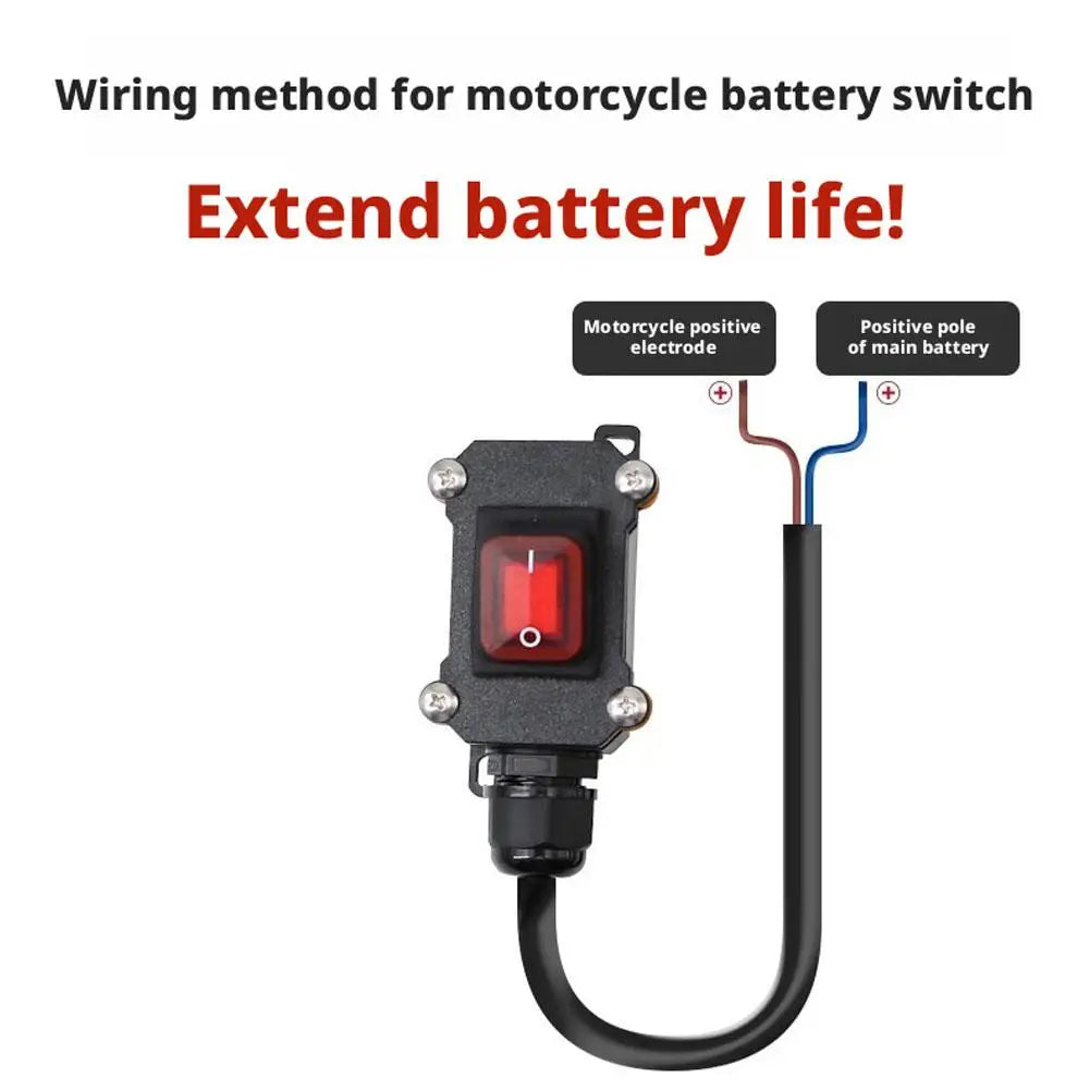 Motorcycle Battery Kill Switch – Waterproof 12V/24V Power Cut Off Motorcycle Kill Switch Oasis Select