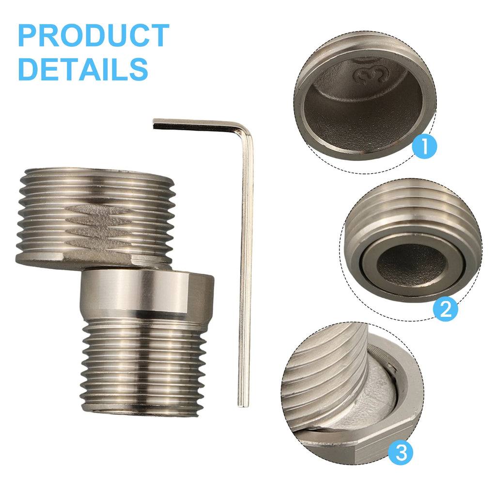 360° Rotatable Wall Mounted Shower Faucet Adapter | Angled Shower Faucet Adapter Oasis Select