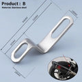 Motorcycle Fixed Brackets and Exhaust Clamps; 1 to 3-Piece Stainless Steel, Z or L Shaped Oasis Select B
