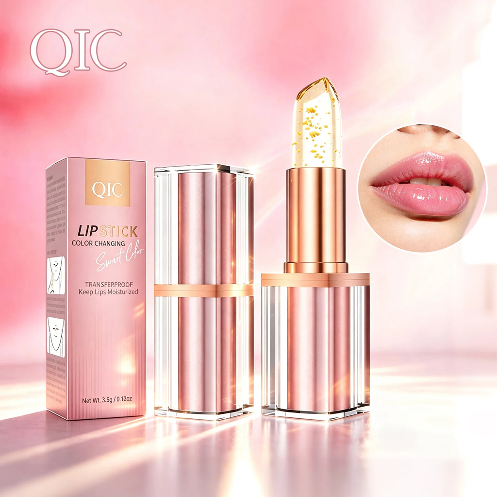 QIC Color-Changing Jelly Lipstick – Moisturizing & Long Lasting
