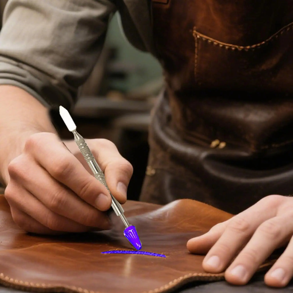 Leather Edge Oil Pen Double Head Leather Edge Paint Pen Multi-Function Printing Tool Handmade Belt Finisher For Men Women Oasis Select