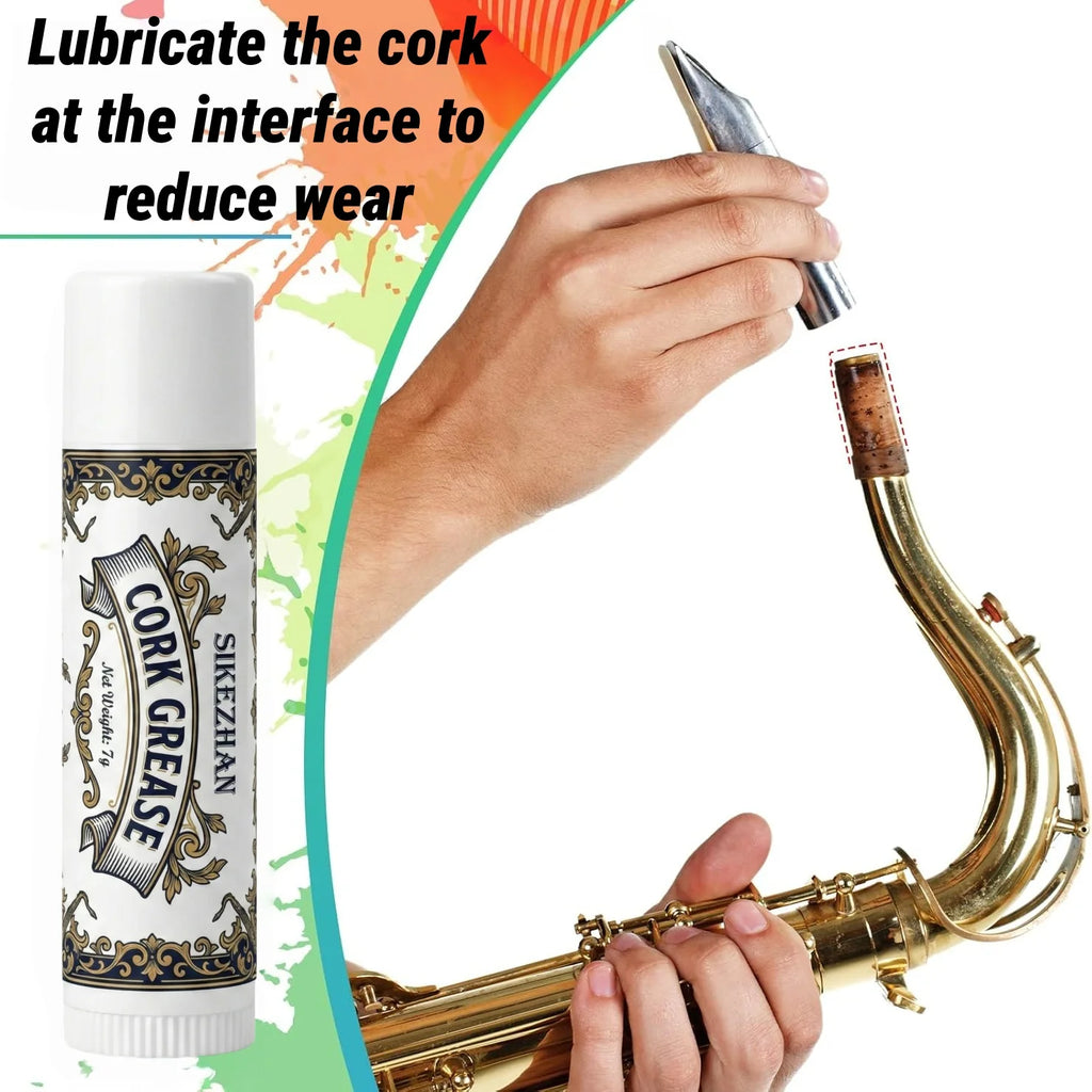 Universal Cork Grease for Saxophone Clarinet Flute Oboe Bassoon Woodwind Instrument Smooth Odorless Maintenance Lubricant Care Oasis Select