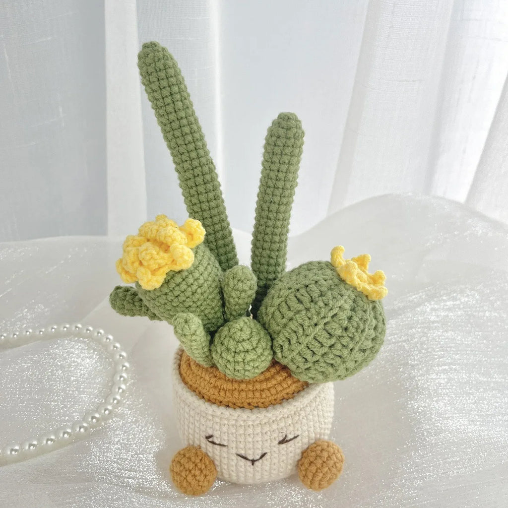 Handmade Flower Pot Succulent Pot Weaving Car Center Console Decoration Tabletop Decoration Decoration Finished Oasis Select