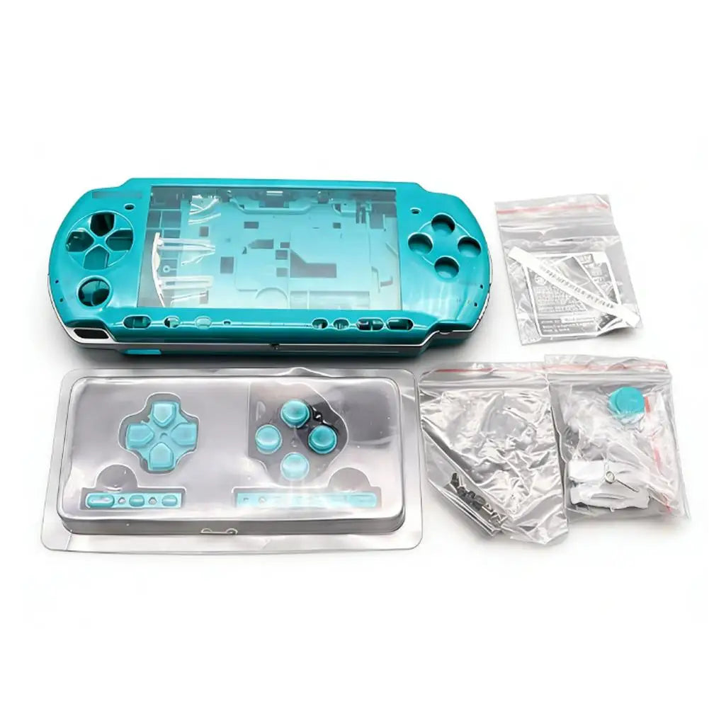 Full Replacement Housing Shell Kit for PSP 3000 Console Complete Case Cover With Buttons Screws DIY Repair Parts for PSP3000 03 Oasis Select blue