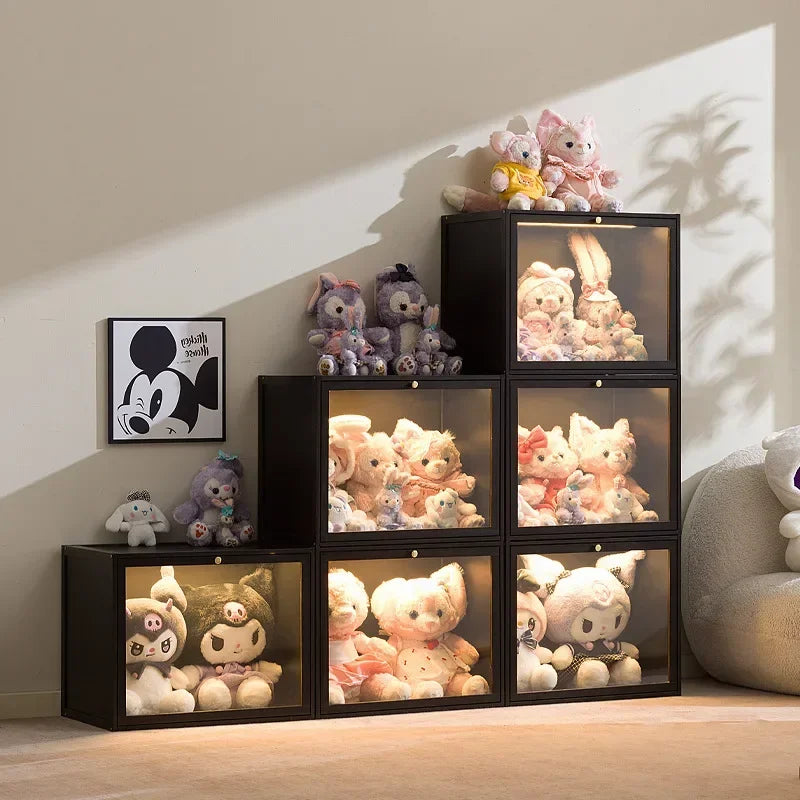 Blind box storage display stand Large capacity stepped acrylic POP MART display box Dust-proof figure display cabinet Oasis Select