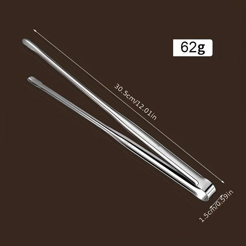 Barbecue Tong Food Clip Stainless Steel Grill Tong Multifunctional Kitchen Rust-Resistant Serving Clip Camping BBQ Supplies Oasis Select 20cm