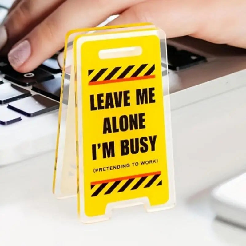 Note Holder For Desk Warning Sign Shaped Desktop Message Clip Funny Sticky Note Holder For Desk Number Card Display Acrylic Clip Oasis Select