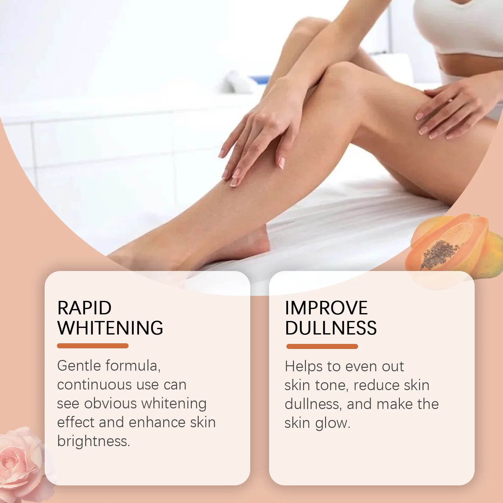 Papaya Whitening Body Oil Nourishing Brightening Skin Care Relaxing Muscle Smoothing Moisturizing Body Massage Skin Papaya Oil Oasis Select