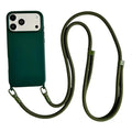 Solid Color Phone Case With Hanging Rope Can Be Slung Diagonally For Iphone 17Promax 17Air 16 Promax 15 14 13 17 Pro Shockproof Oasis Select DG iPhone 14