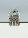 Fashionable Angel Wings Motorcycle Bell Pendant Keychain Punk Rock Men's Riding Party Amulet Exorcism Jewelry Oasis Select Silver Keychain
