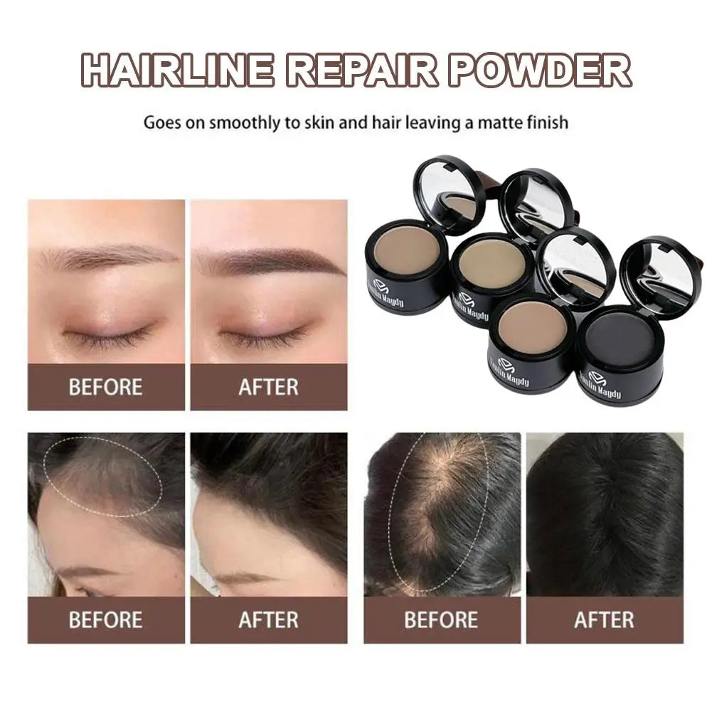 Hairline Contouring Powder Hairline Repair Filling Powder With Puff Fluffy Thin Powder Line Shadow Powder Forehead Hair Makeup Oasis Select