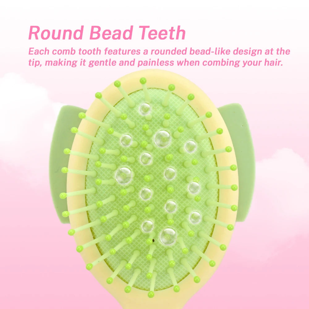 Mini Bow Air Cushion Hairbrush – Anti-Static Detangler Comb Air Cushion Hairbrush Oasis Select