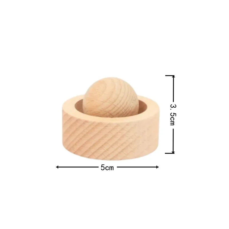 1pc Solid Wood Spherical Essential Oil Diffuser for Home Bedroom Aromatherapy To Eliminate Room Odors and Decoration Oasis Select beech