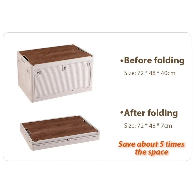 Large Capacity Camping Storage Folding Box Fishing Camping Picnic Table Bench Car Outdoor Chopping Cutting Board Organizer Trunk Oasis Select