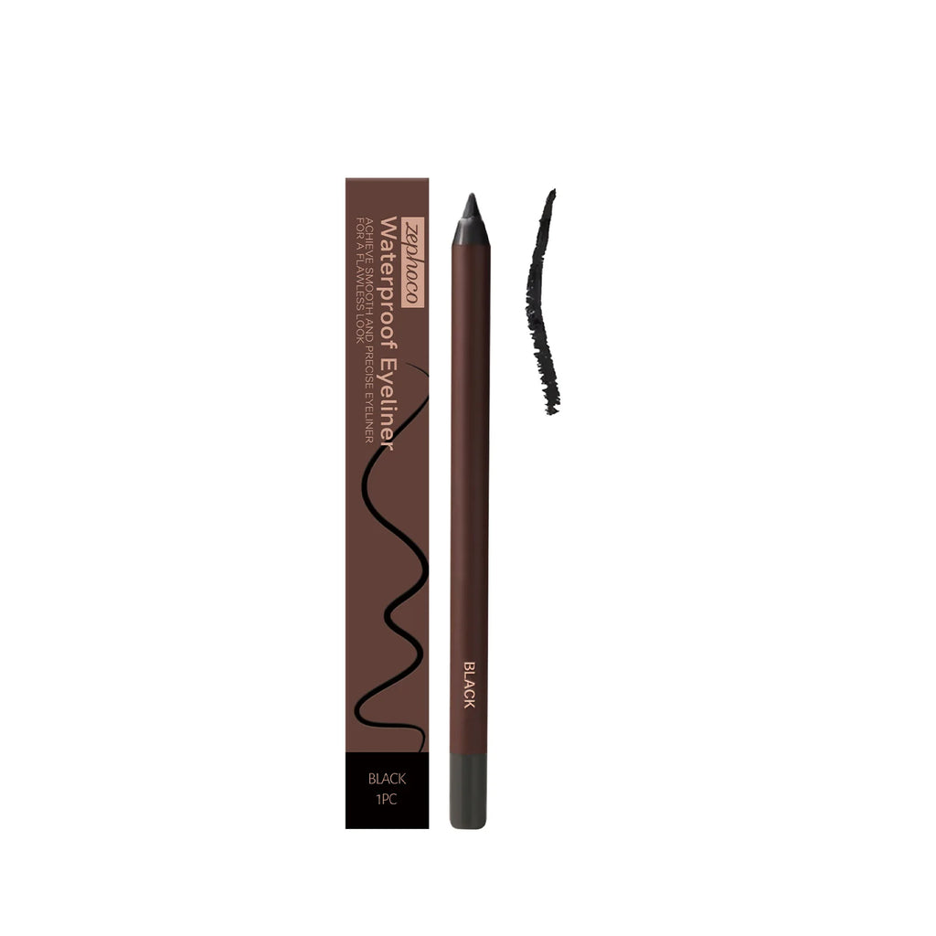 Waterproof Eyeliner Pen Colorfast Long Lasting Anti Smudge Quick Drying Sweat Resistant Smooth Portable Eye Liner Pen Eye Makeup Oasis Select Black