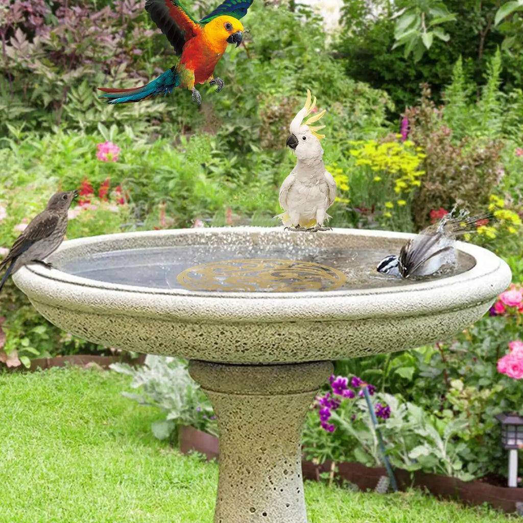 Copper Disc for Bird Bath Copper Safe Fountain Cleaner Garden Supplies Bird Bath Water Purification for outdoor bird bowls Oasis Select