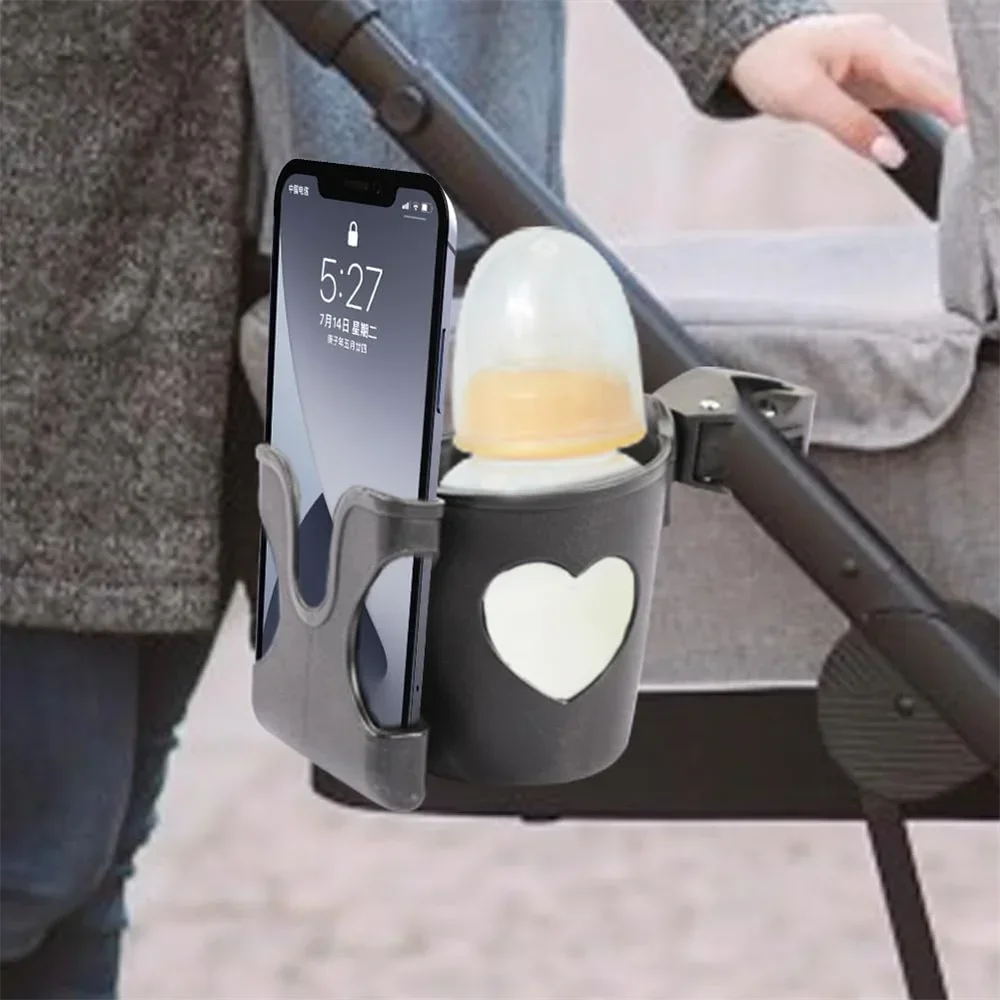 Baby stroller cup stand, 2-in-1 baby stroller bottle and phone stand, baby stroller, baby stroller wheelchair accessories Oasis Select