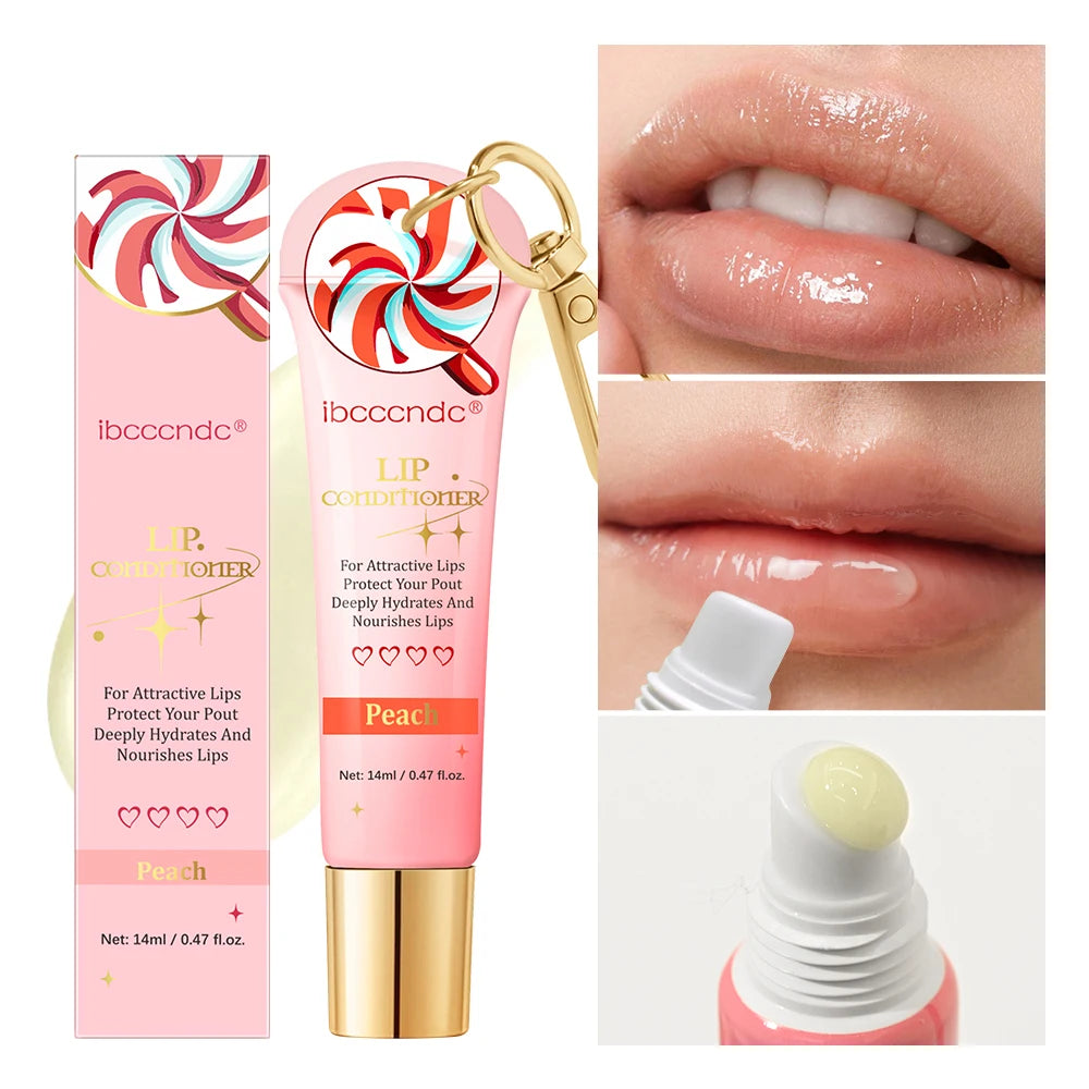 Lip Glosses Set Lip Duo Lip Gloss Combo with A Keychain Long Lasting Moisturizing Nourish Plumper Cosmetics Oasis Select
