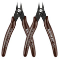 2Pcs Mini Nose Cutting Plier Electrical Wire Cable Cutter Metal Side Snips Flush Pliers Convenient Durable Tool Oasis Select Coffee