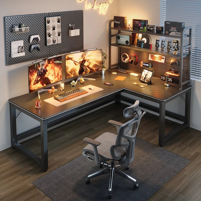 Computer desk Desktop household corner L-shaped game e-sports table Bedroom simple corner writing study desk Oasis Select