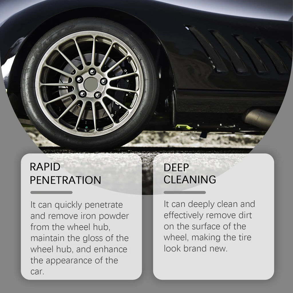 Automobile Wheel Hub Rust Remover Repair Metal Wheel Polishing Parts Maintenance Cleaner Rapid Derusting Prevent Corrosion Spay Oasis Select