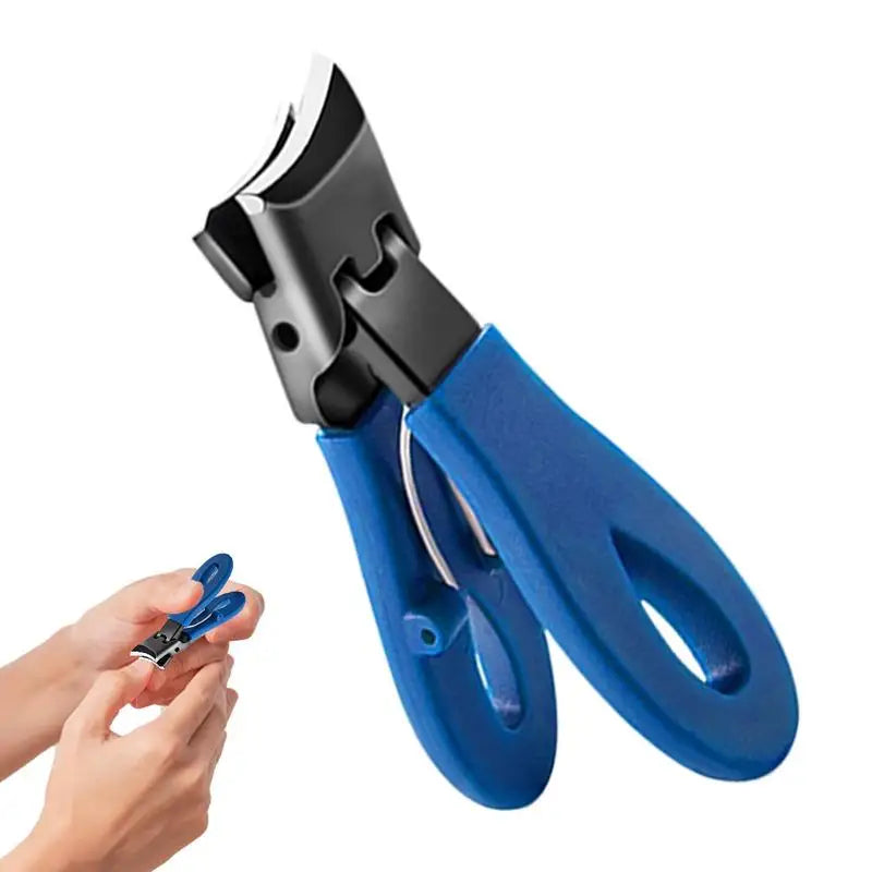 Slanted Nail Clippers Wide Jaw Opening Slanted Curved Nail Clippers Slanted Toenail Trimmer Anti-Splash Curved Nail Clipper Oasis Select