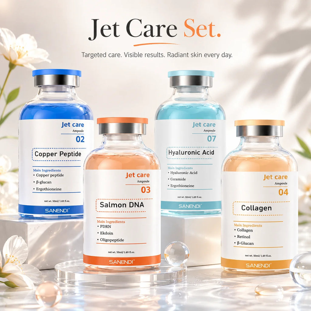SANENDI Salmon DNA Serum – Hyaluronic Acid & Peptide Essence Face Serum Essence Oasis Select Jet Care 4 Types