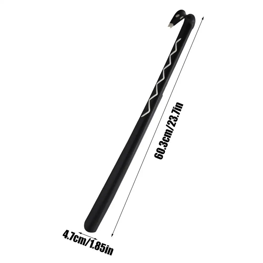 Long Handle Shoe Horn Long Shoe Lifter for Boot Extra Long Shoe Horns for Boots Ergonomic Shoe Helper for Seniors Men Women Oasis Select Black