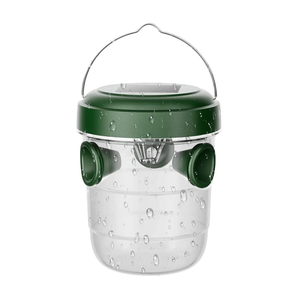 1PC Solar Wasp Traps Clear Waterproof Hanging Hornets Trap for Indoor Outdoor Reusable Garden Fruit Bee Flying Catcher Oasis Select