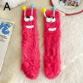 Christmas Autumn Winter Socks Cute Mid-tube Fluffy Floor Sleep Funny Velvety Warm Thick Happy Socks Girls Gift Lady Wholesale Oasis Select A