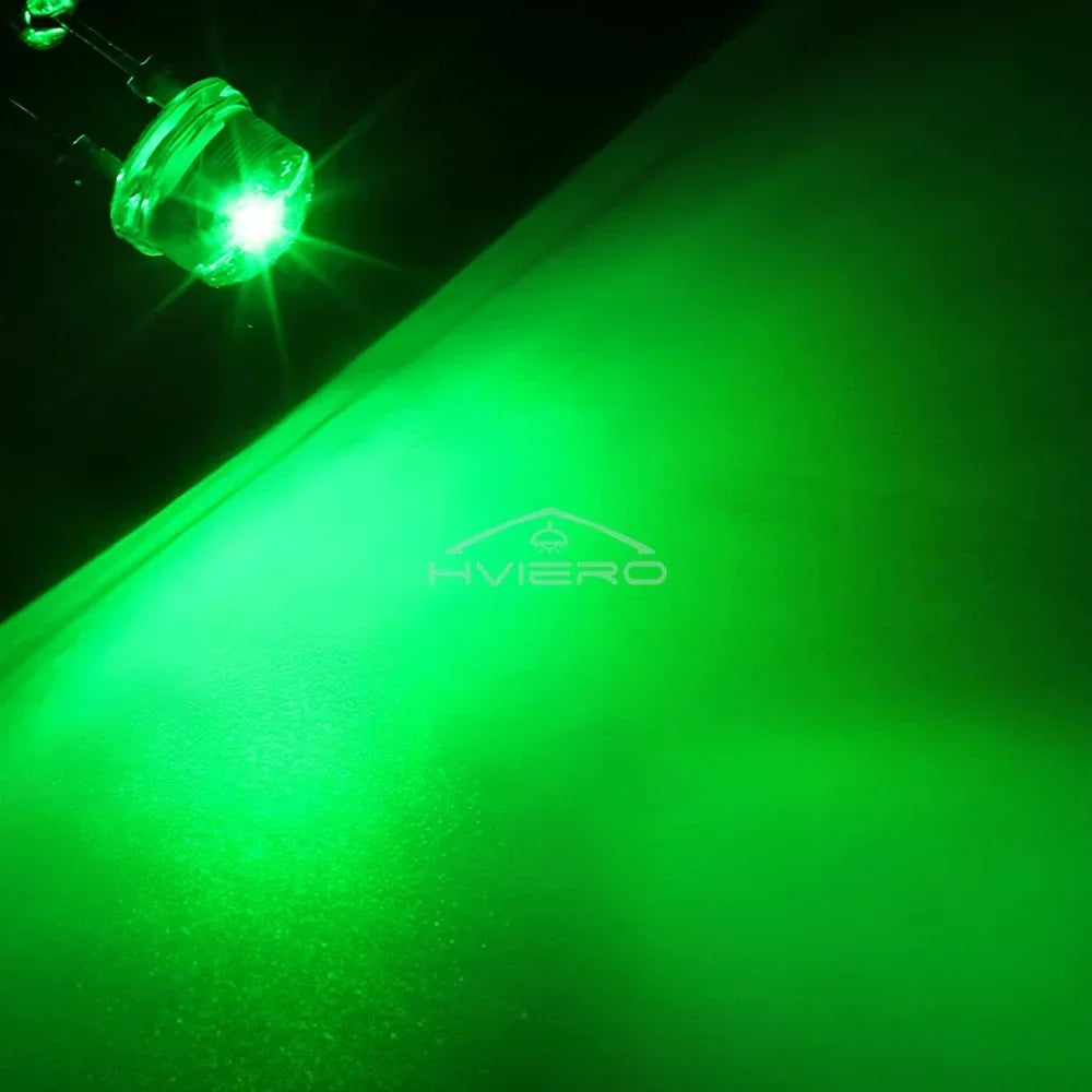 8mm Straw Hat LED Beads 500/1000pcs – Multi-Color DIY Bulbs