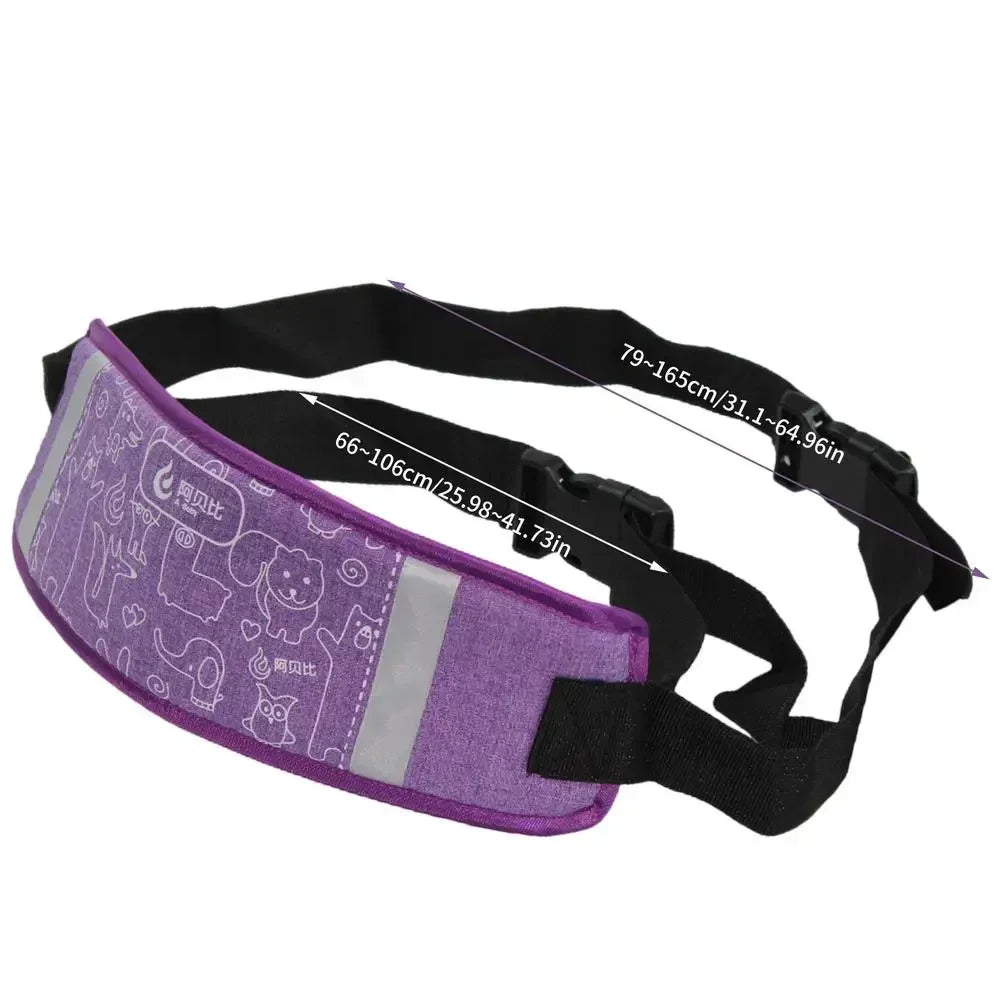 Reflective Kids Scooter Safety Harness Adjustable Motorcycle Belt Non Slip Riding Strap Child Motobike Chest Support Pad Oasis Select Purple